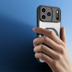 Dux Ducis Aimo Mag dėklas su Magnetic Ring and Stand skirtas Apple iPhone 17 Pro – juodos spalvos - Image 5