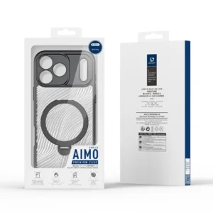 Dux Ducis Aimo Mag dėklas su Magnetic Ring and Stand skirtas Apple iPhone 17 Pro – juodos spalvos - Image 9