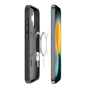 Dux Ducis Yind Apple iPhone 17 dėklas Compatible su MagSafe - juodos spalvos - Image 5