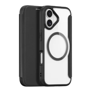 Dux Ducis Skin X Pro Apple iPhone 17 dėklas su Wallet, MagSafe Compatible - juodos spalvos - Image 1