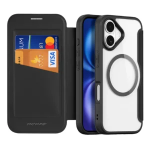 Dux Ducis Skin X Pro Apple iPhone 17 dėklas su Wallet, MagSafe Compatible - juodos spalvos - Image 2