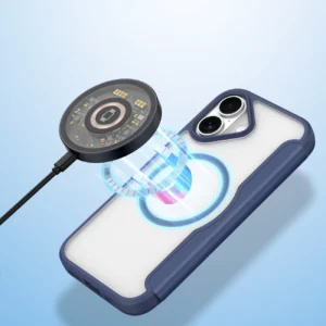 Dux Ducis Skin X Pro Apple iPhone 17 dėklas su Wallet, MagSafe Compatible - mėlynos spalvos - Image 4