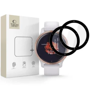 Tech-Protect Glass Flex+ 2-pack hibridinis stiklas skirtas Garmin Venu 2S - juodos spalvos