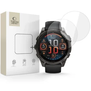 Tech-Protect Glass Fit+ 2-pack apsauginis stiklas skirtas Garmin Fenix 8 47mm - skaidrus