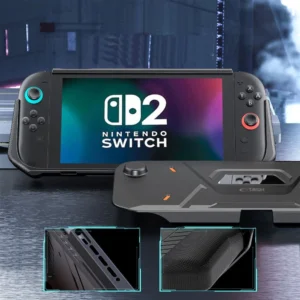 Tech-Protect Carbonox dėklas skirtas Nintendo Switch 2 - juodos spalvos - Image 6