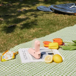 Jisulife rankinis ventiliatorius Life8 Mini nešiojamas USB ventiliatorius su Power Bank and Flashlight - rožinės spalvos - Image 4