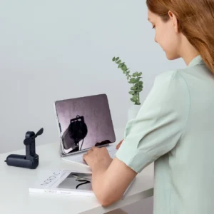 Jisulife rankinis ventiliatorius Life8 Mini nešiojamas USB ventiliatorius su Power Bank and Flashlight - mėlynos spalvos - Image 4