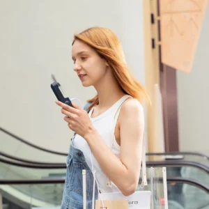 Jisulife rankinis ventiliatorius Life8 Mini nešiojamas USB ventiliatorius su Power Bank and Flashlight - mėlynos spalvos - Image 7