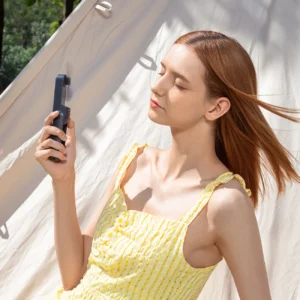 Jisulife rankinis ventiliatorius Life8 Mini nešiojamas USB ventiliatorius su Power Bank and Flashlight - mėlynos spalvos - Image 8