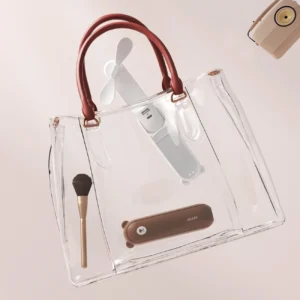 Jisulife rankinis ventiliatorius Life8 Plus nešiojamas USB ventiliatorius su Power Bank and Flashlight - rudos spalvos - Image 3