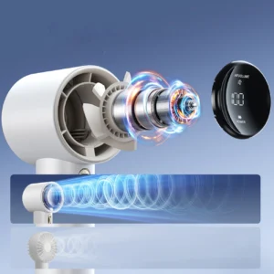 Jisulife rankinis ventiliatorius Pro1 FA53 (ABS) nešiojamas USB ventiliatorius - baltos spalvos - Image 6