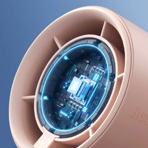 Jisulife rankinis ventiliatorius Pro1 FA53 (ABS) nešiojamas USB ventiliatorius - rožinės spalvos - Image 6