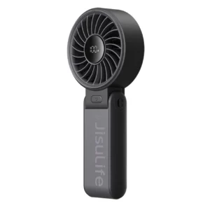 Jisulife rankinis ventiliatorius Life7 5000mAh nešiojamas USB ventiliatorius - juodos spalvos