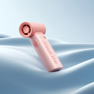Jisulife rankinis ventiliatorius Life9 5000mAh Portable Mini Blower USB Fan - rožinės spalvos - Image 9