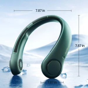 Jisulife Neck Fan Life3 Portable USB Neck Fan - žalios spalvos - Image 5