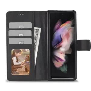 Tech-Protect Wallet dėklas skirtas Samsung Galaxy Z Fold 7 - juodos spalvos - Image 3