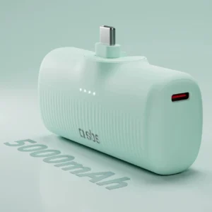 SBS EcoPower 5000 mAh 10W Powerbank with Built-in USB-C Port - žalios spalvos - Image 3