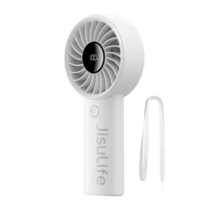 Jisulife rankinis ventiliatorius Life4 5000mAh Portable USB Fan - pilkos spalvos