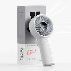 Jisulife rankinis ventiliatorius Life4 5000mAh Portable USB Fan - pilkos spalvos - Image 5