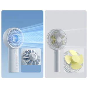 Jisulife rankinis ventiliatorius Life4 5000mAh Portable USB Fan - pilkos spalvos - Image 7