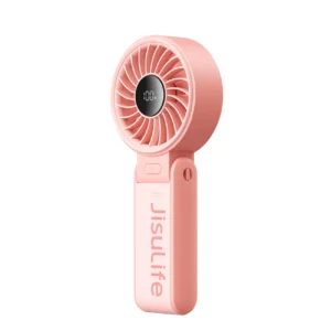 Jisulife rankinis ventiliatorius Life7 3600mAh Portable USB Fan - rožinės spalvos