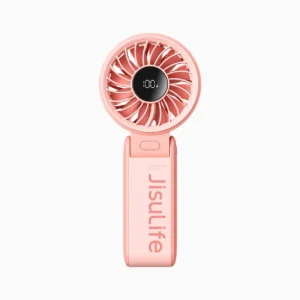 Jisulife rankinis ventiliatorius Life7 3600mAh Portable USB Fan - rožinės spalvos - Image 9