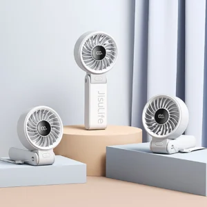 Jisulife rankinis ventiliatorius Life7 3600mAh Portable USB Fan - pilkos spalvos - Image 5