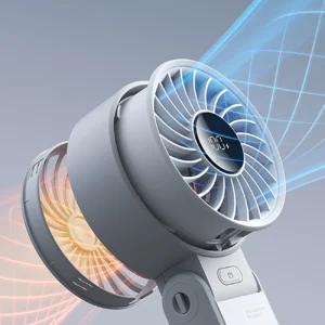 Jisulife rankinis ventiliatorius Life7 3600mAh Portable USB Fan - pilkos spalvos - Image 8