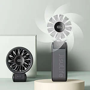 Jisulife rankinis ventiliatorius Life7 3600mAh Portable USB Fan - juodos spalvos - Image 9