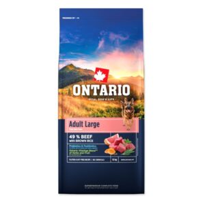 Ontario Adult Large Beef & Brown Rice 12kg