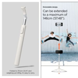 Spigen S541W Bluetooth asmenukių lazda štatyvas smėlio spalvos - Image 21