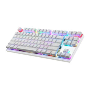 Mechaninė žaidimų klaviatūra Motospeed K82 RGB baltos spalvos - Image 3