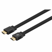 MANHATTAN HDMI kabelis 4K/60Hz M/M 15.0m HDR, HEC, ARC, Gold-plated Contacts, Black, 355650