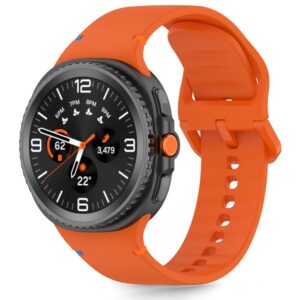 Tech-Protect Silikoninė apyrankė Samsung Galaxy Watch 8 / Classic (40 / 44 / 46 mm) oranžinės spalvos