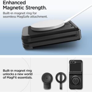 Spigen Galaxy Z Flip 7 FE Tough Armor Pro (MagFit) dėklas telefonui juodos spalvos - Image 3