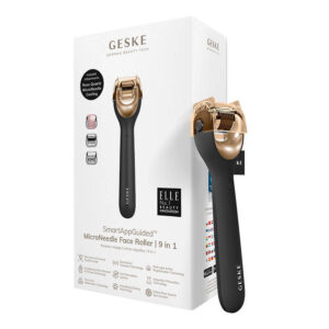 Micro Needle Face Roller 9in1 Geske with APP pilkos spalvos