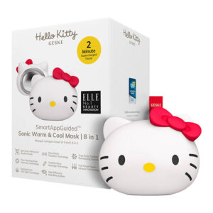 Sonic Facial Massager Warm & Cool 8 in 1 Geske with APP Hello Kitty starlight