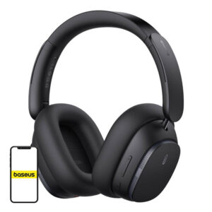 Baseus Bowie H1 belaidės ausinės Bluetooth 5.2 juodos spalvos