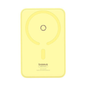 Powerbank Baseus MagPro Magnetic 5000mAh 20W, MagSafe geltonos spalvos - Image 2