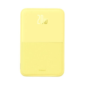 Powerbank Baseus MagPro Magnetic 5000mAh 20W, MagSafe geltonos spalvos - Image 3