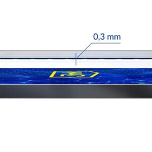 3MK HardGlass Max Lite iPhone 14 Pro Max juoda/black, Fullscreen Glass Lite - Image 9
