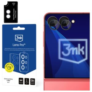 Telefono kameros apsauga 3MK Lens Protection Pro skirta Samsung Galaxy Z Flip7 juodos spalvos 1szt