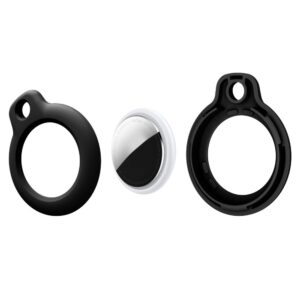 Juodas dėklas Apple Airtag 1 / 2 "Tech-Protect Rough 4-Pack" - Image 3