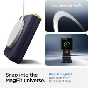 Mėlynas dėklas Samsung Galaxy Z Flip 7 telefonui "Spigen Nano Pop MAG Magsafe" - Image 3