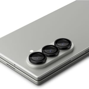 Juoda kameros apsauga Samsung Galaxy Fold 7 telefonui "Spigen Optik Pro HD GLAS.TR ”EZ FIT” 2-Pack" - Image 4