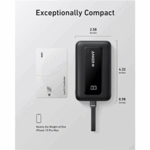 Nešiojamas įkroviklis Anker, 10000 mAh, 30 W, juoda - Image 3