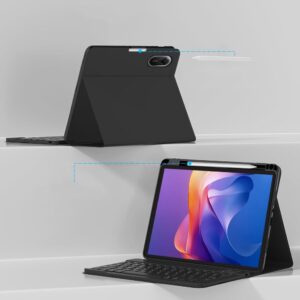 Tech-Protect SC Pen dėklas + klaviatūra Xiaomi Redmi Pad 2 11.0 juodos spalvos - Image 4