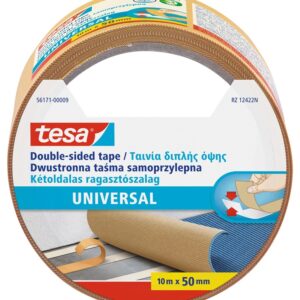Dvipusė lipnioji juostelė Tesa 10m x 50mm, geltona - Image 1