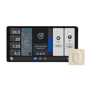 Dual Control Panel Shelly Wall Display X2 WiFi/BLU sidabro spalvos + BLU H&T