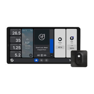 Dual Control Panel Shelly Wall Display X2 WiFi/BLU juodos spalvos + BLU H&T